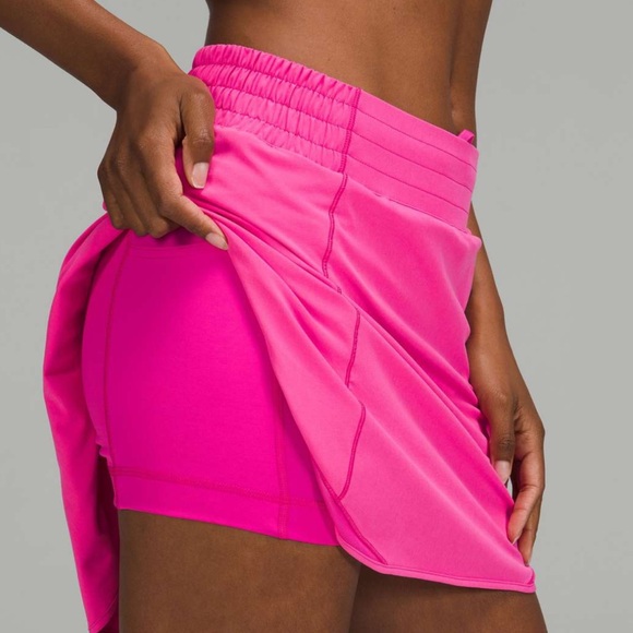 NWT Lululemon Hotty Hot Skirt (High Rise, Tall) in Sonic Oink - Sz 6 - Picture 2 of 7